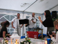 Trubadur under br�llopsfesten